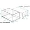 Sorbus Clear Stackable Pull Out Refrigerator Organizer Bins - for Kitchen, Refrigerator, Freezer, Organization and Storage
